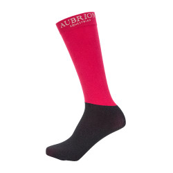 Shires Aubrion Equestrian-sokken Donkerpaars Bordeaux