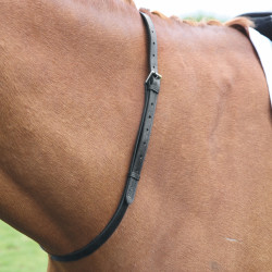 Shires Velociti Gara leren halsband Zwart