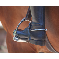 Shires Velociti Gara leren spoorriemen Zwart