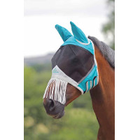 Masque anti mouches franges nez Shires Bleu sarcelle