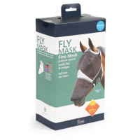 Vliegenmasker met neusbescherming Shires zonder oren FlyGuard Pro Zwart Vliegenmasker met neusbescherming Shires zonder oren FlyGuard Pro Zwart