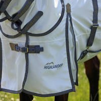 Couverture anti-dermite intégrale Plus Shires Highlander Blanc / bleu aviation Couverture anti-dermite intégrale Plus Shires Highlander Blanc / bleu aviation