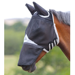 Duurzaam Shires vliegenmasker met neus en oren FlyGuard Pro Duurzaam Shires vliegenmasker met neus en oren FlyGuard Pro