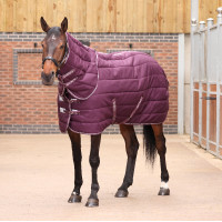 Staldeken Original 300 + halsstuk Shires Tempest Bordeaux Staldeken Original 300 + halsstuk Shires Tempest Bordeaux
