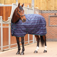 Staldeken Plus 100 Shires Tempest Marine ruiterrok in ruitpatroon Staldeken Plus 100 Shires Tempest Marine ruiterrok in ruitpatroon