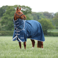 Couverture d'extérieur Original 50 + couvre-cou Shires Highlander Océan Bleu Couverture d'extérieur Original 50 + couvre-cou Shires Highlander Océan Bleu