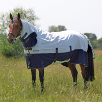 Zomerdeken Summer Shield met mesh Original Shires Tempest Wit