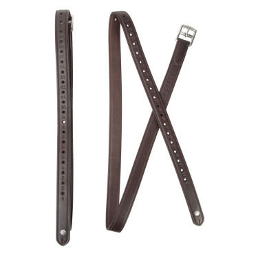 Étrivières non extensibles Shires Lusso Havane Marron