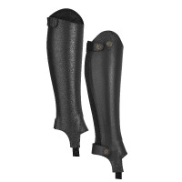 Leren chaps voor volwassenen Shires Moretta Zwart