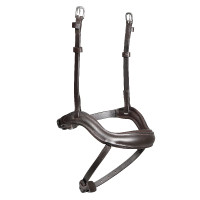 Ergonomische Franse neusriem Shires Velociti Lusso Havana Bruin