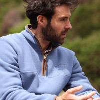 Polaire demi-zip Core homme Shires Aubrion Bleu