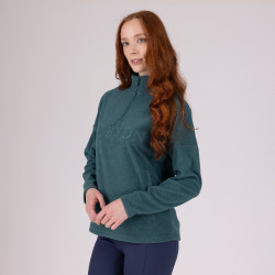 Polaire quart de zip Equestrian Shires Aubrion Thym Vert