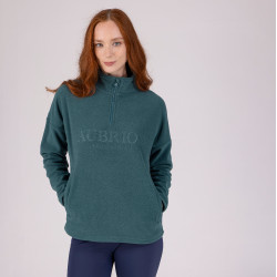 Aubrion Shires Equestrian kwart-zip fleece Tijm Groen Aubrion Shires Equestrian kwart-zip fleece Tijm Groen