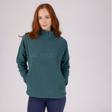 Aubrion Shires Equestrian kwart-zip fleece Tijm Groen Aubrion Shires Equestrian kwart-zip fleece Tijm Groen