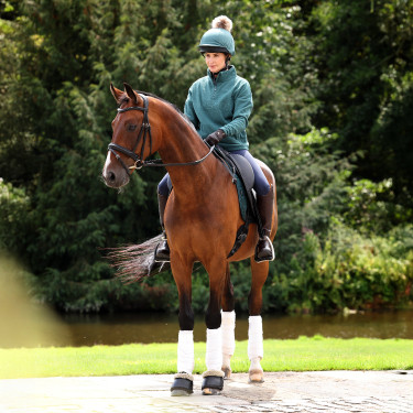 Polaire quart de zip Equestrian Shires Aubrion Thym Vert