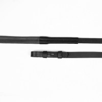 Rênes caoutchouc à insert nylon Shires Velociti Lusso Noir