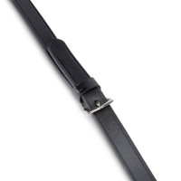 Rubberen teugels met nylon inzet Shires Velociti Lusso Zwart