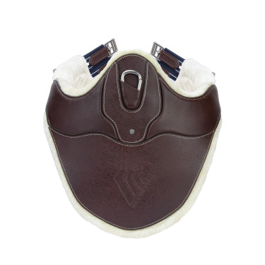 Elastische singel met noppen Shires Velociti Lusso Elite Havana Bruin