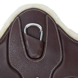 Elastische singel met noppen Shires Velociti Lusso Elite Havana Bruin