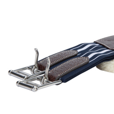 Elastische singel met noppen Shires Velociti Lusso Elite Havana Bruin