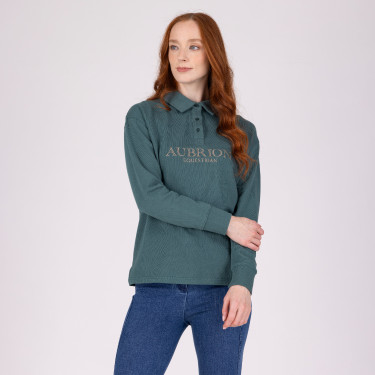 Aubrion Equestrian Shires sweatshirt met knopen Tijm Groen