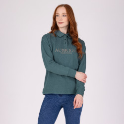 Sweat à boutons Equestrian Shires Aubrion Thym Vert