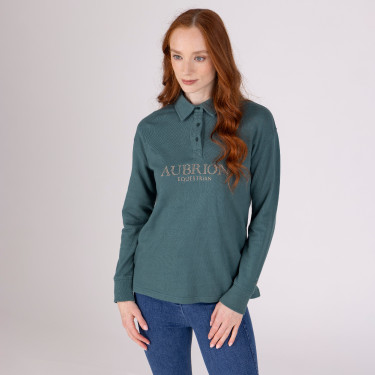 Aubrion Equestrian Shires sweatshirt met knopen Tijm Groen