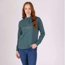 Aubrion Equestrian Shires sweatshirt met knopen Tijm Groen