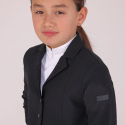 Veste de concours Optima Gx jeune cavalier Shires Aubrion Noir