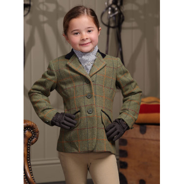 Shires Aubrion Saratoga kinderjas Rood/geel/blauwe ruiten Motieven