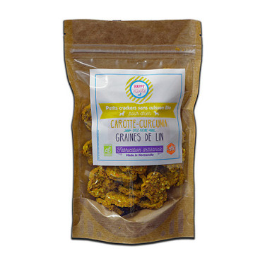 Crackers graines de lin chien Happy Crackers Crackers graines de lin chien Happy Crackers
