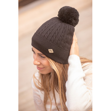 Bonnet Pénélope Virgie femme Noir