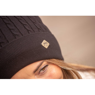 Bonnet Pénélope Virgie femme Noir