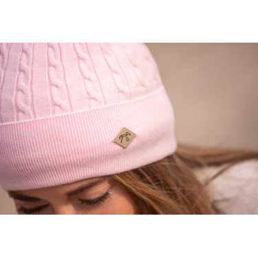 Bonnet Pénélope Virgie femme Rose pâle