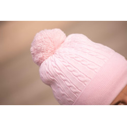 Bonnet Pénélope Virgie femme Rose pâle