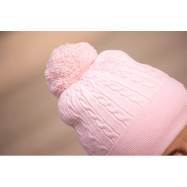 Bonnet Pénélope Virgie femme Rose pâle
