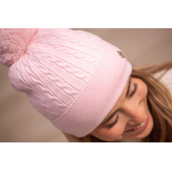 Bonnet Pénélope Virgie femme Rose pâle