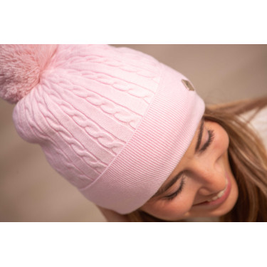 Bonnet Pénélope Virgie femme Rose pâle
