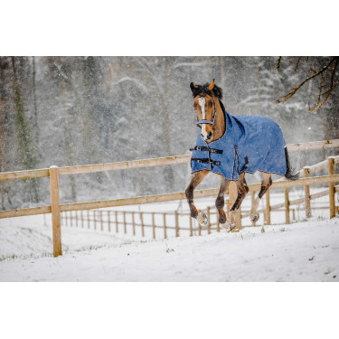 Equithème Tyrex Aisance 1200D High Neck deken Kobaltblauw