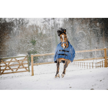 Equithème Tyrex Aisance 1200D High Neck deken Kobaltblauw