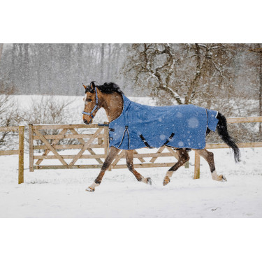 Couverture Equithème Tyrex Aisance 1200D High Neck Bleu cobalt