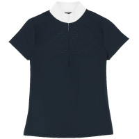 Wedstrijdpolo Junior Equithème EK-Suzanne Marine Marineblauw