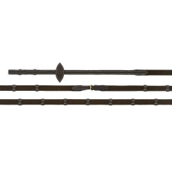 Rênes sangle Norton Pro EK-Cuir huilé Havane Marron