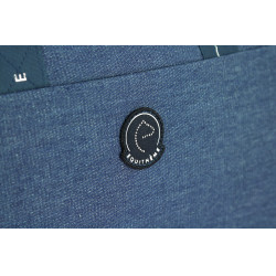 Weekendtas Je t’aime Equithème Denim Blauw
