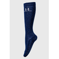Chaussettes à pailettes Harcour Happy par 2 Marine Bleu marine Chaussettes à pailettes Harcour Happy par 2 Marine Bleu marine