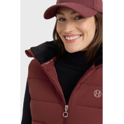 Dames bodywarmer Harcour Cinderella Wingerd Bordeaux
