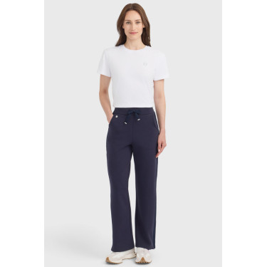 Pantalon Maille Harcour Clarisse femme Marine Bleu marine