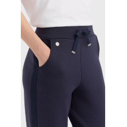 Damesbroek Harcour Clarisse in tricotstof Marine Marineblauw Damesbroek Harcour Clarisse in tricotstof Marine Marineblauw