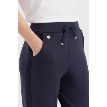Damesbroek Harcour Clarisse in tricotstof Marine Marineblauw Damesbroek Harcour Clarisse in tricotstof Marine Marineblauw