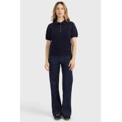 Polo pullover Harcour Cherry femme Marine Bleu marine